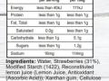 Nutritional information for Frenchies Keto strawberry jam,