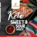 Nutrition facts for Frenchies Keto Sweet & Sour Sauce, featuring a deliciously tangy and slightly sweet flavor with low-carb ingredients, ideal for keto-friendly diets.