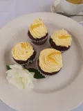 Lemon Frosting on a cupcake