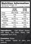 Nutritional values of Frenchies Keto Pizza Premix, showcasing low-carb, high-protein, and keto-friendly ingredients, perfect for creating a delicious, guilt-free pizza.