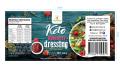 Nutritional values for Frenchies Keto Raspberry Dressing, showcasing low-carb, keto-friendly ingredients with a balance of healthy fats, minimal sugars, and essential nutrients per serving.