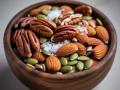 A mix of roasted almonds, pecans, sunflower seeds, and pumpkin seeds, lightly seasoned for a crunchy, keto-friendly snack.