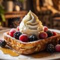 Keto easy recipe French Toast with berries & Cream