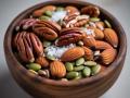 A mix of roasted almonds, pecans, sunflower seeds, and pumpkin seeds, lightly seasoned for a crunchy, keto-friendly snack.
