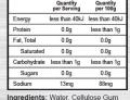 Nutrition facts for Frenchies Keto Apricot Syrup, highlighting its low-carb, keto-friendly ingredients, calorie count, and nutrient breakdown—ideal for those following a low-sugar or ketogenic diet.