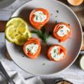 Smoked Salmon and Cream Cheese Roll ups